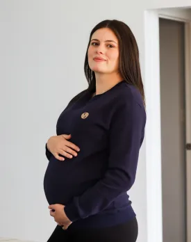 ** CLEARANCE ** Breastfeeding Sweatshirt - Jackson Crew Navy