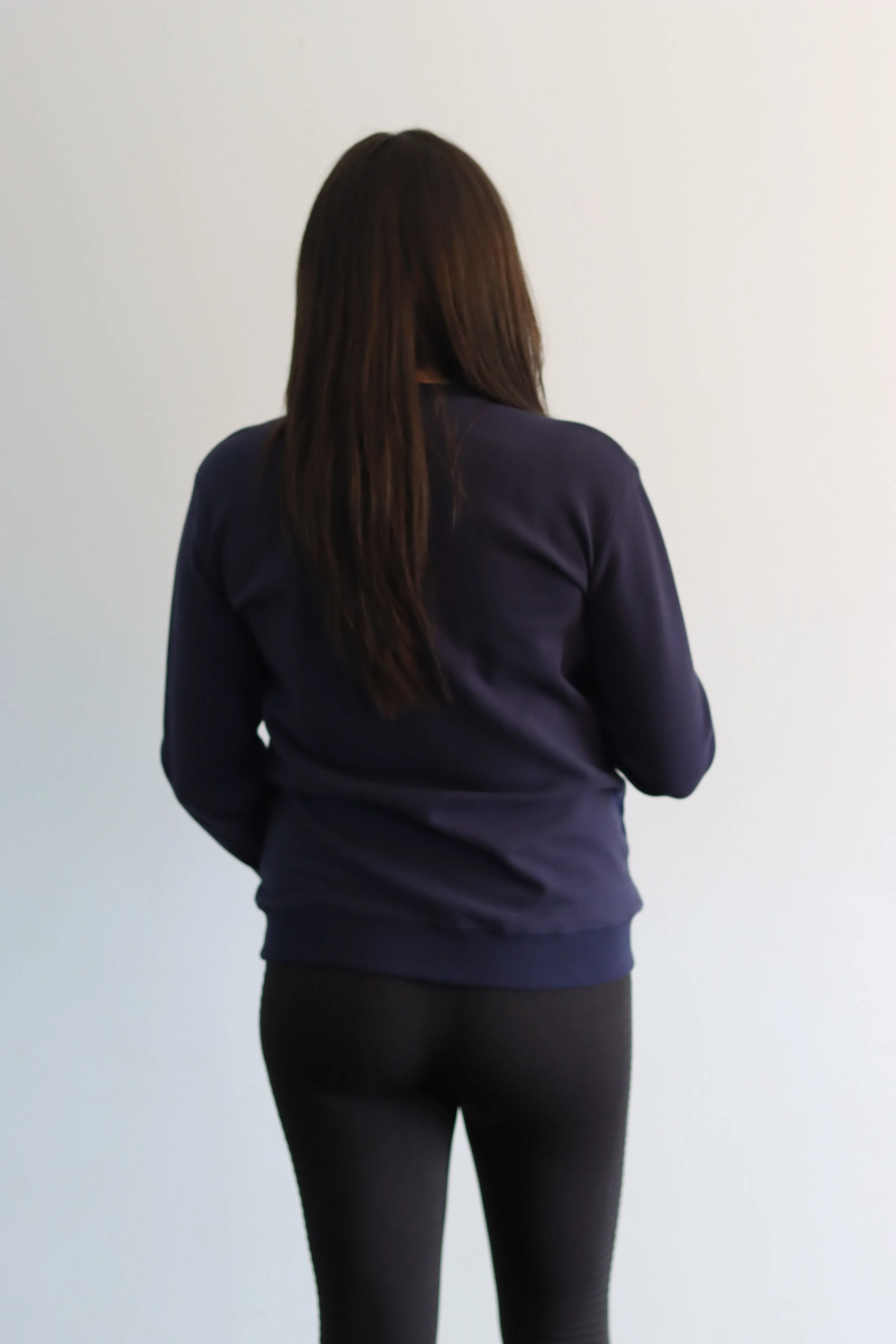 ** CLEARANCE ** Breastfeeding Sweatshirt - Jackson Crew Navy