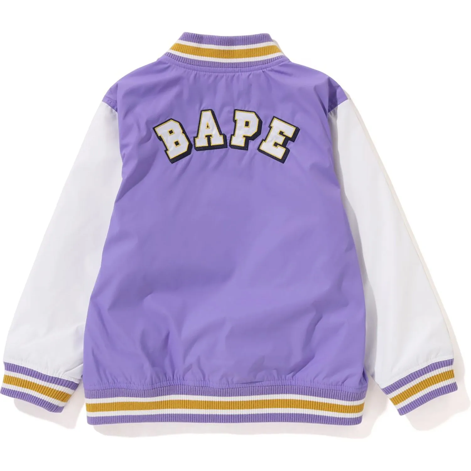 APE HEAD B PATCH VARSITY JACKET KIDS