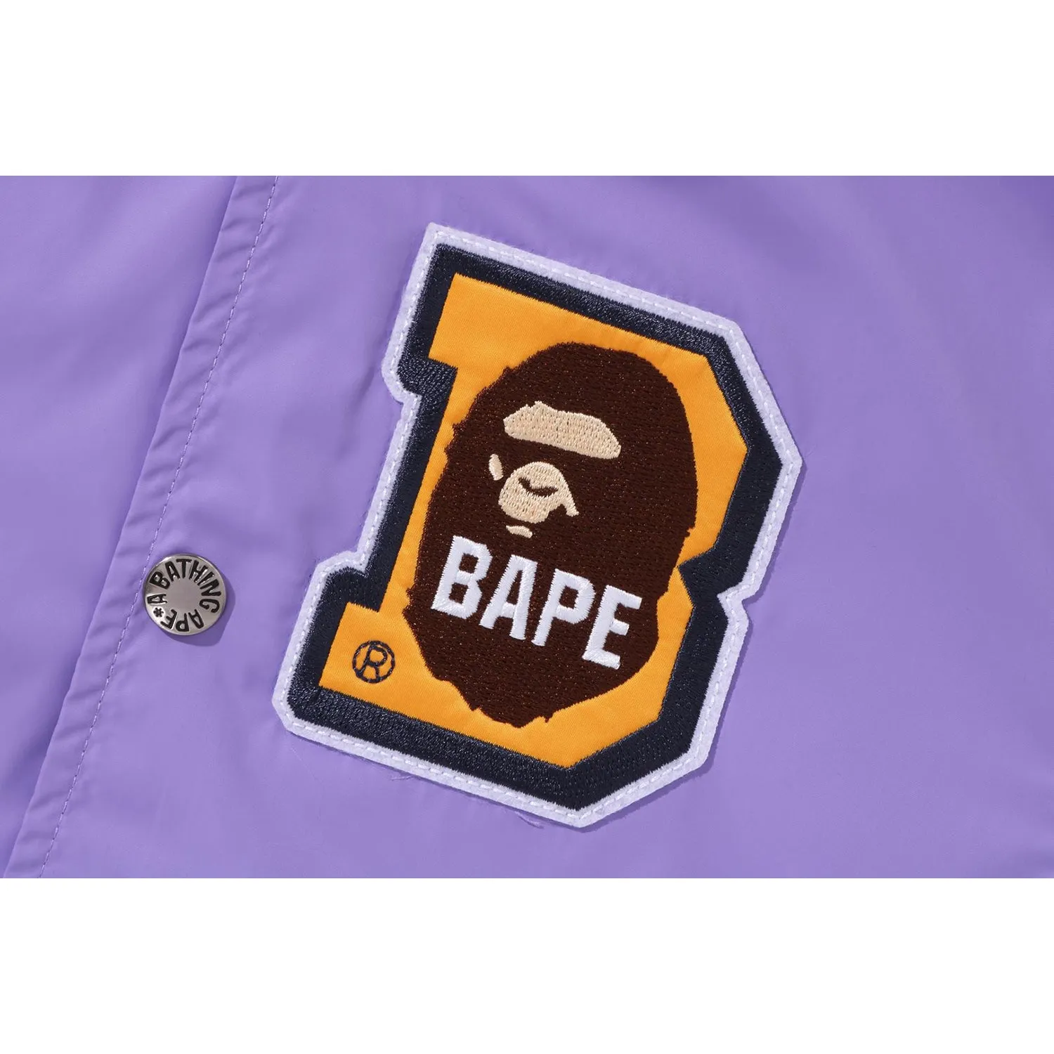 APE HEAD B PATCH VARSITY JACKET KIDS