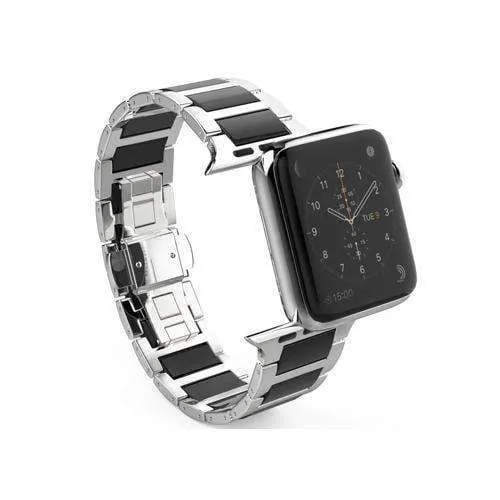 Apple Watch Series Band, Ceramic Stainless Steel link Strap