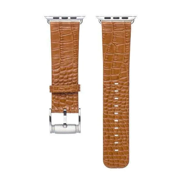 Apple Watch Series Crocodile Genuine Leather Strap