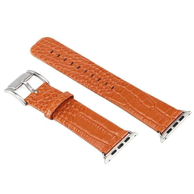 Apple Watch Series Crocodile Genuine Leather Strap