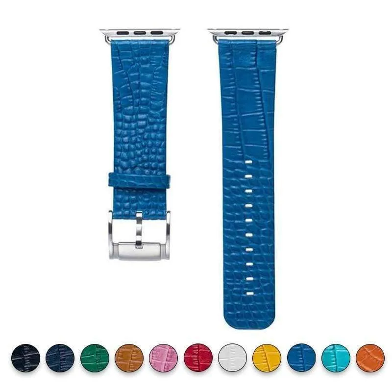 Apple Watch Series Crocodile Genuine Leather Strap