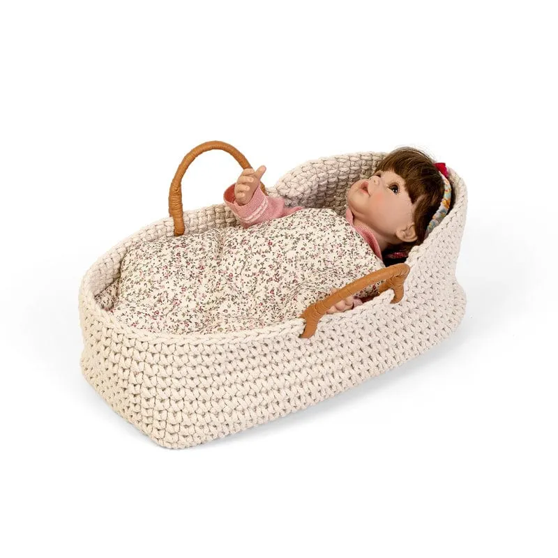 Astrup Doll Knitted Basket and Bedding Set