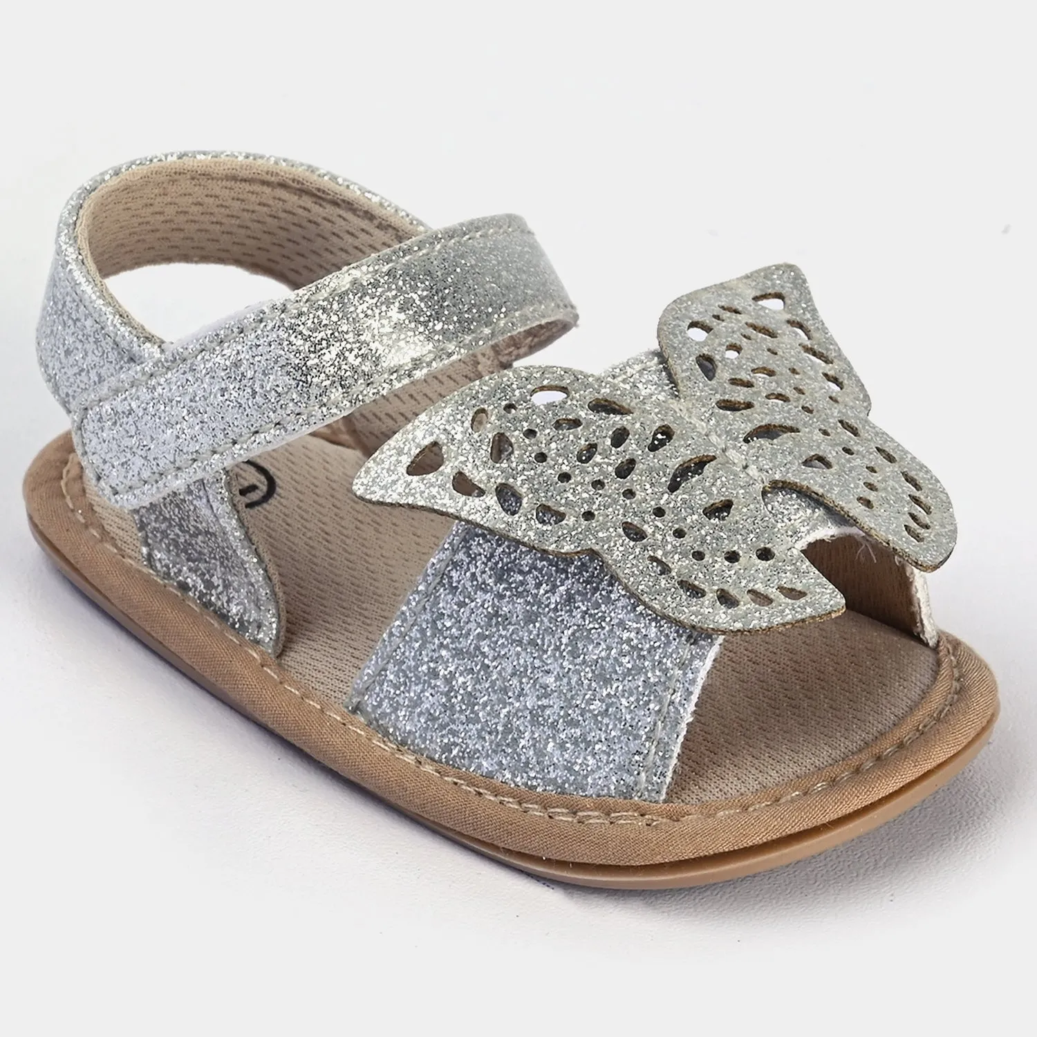 Baby Girls Shoes C-803-SILVER