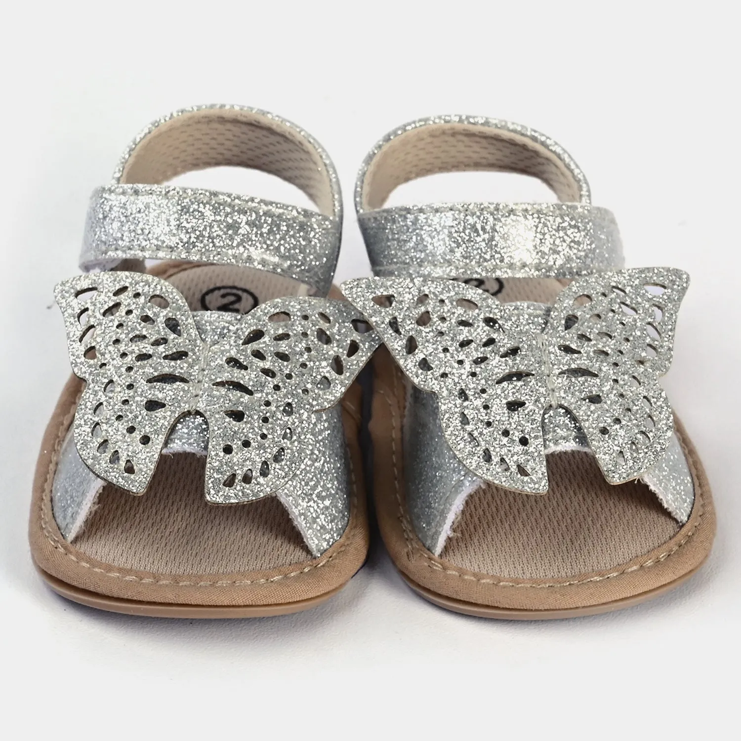 Baby Girls Shoes C-803-SILVER