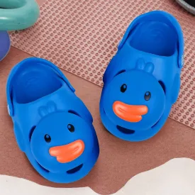 Baby Moo Swimming Duck Waterproof Anti-Skid Sling Back Clogs - Blue