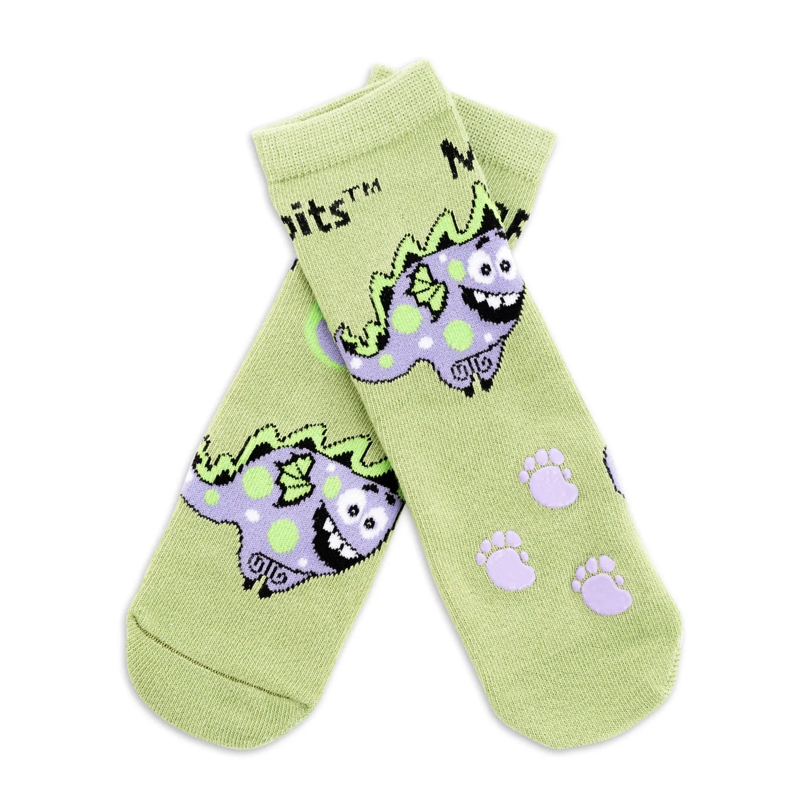 Baby/Kids Bamboo Socks with Grips - Monster