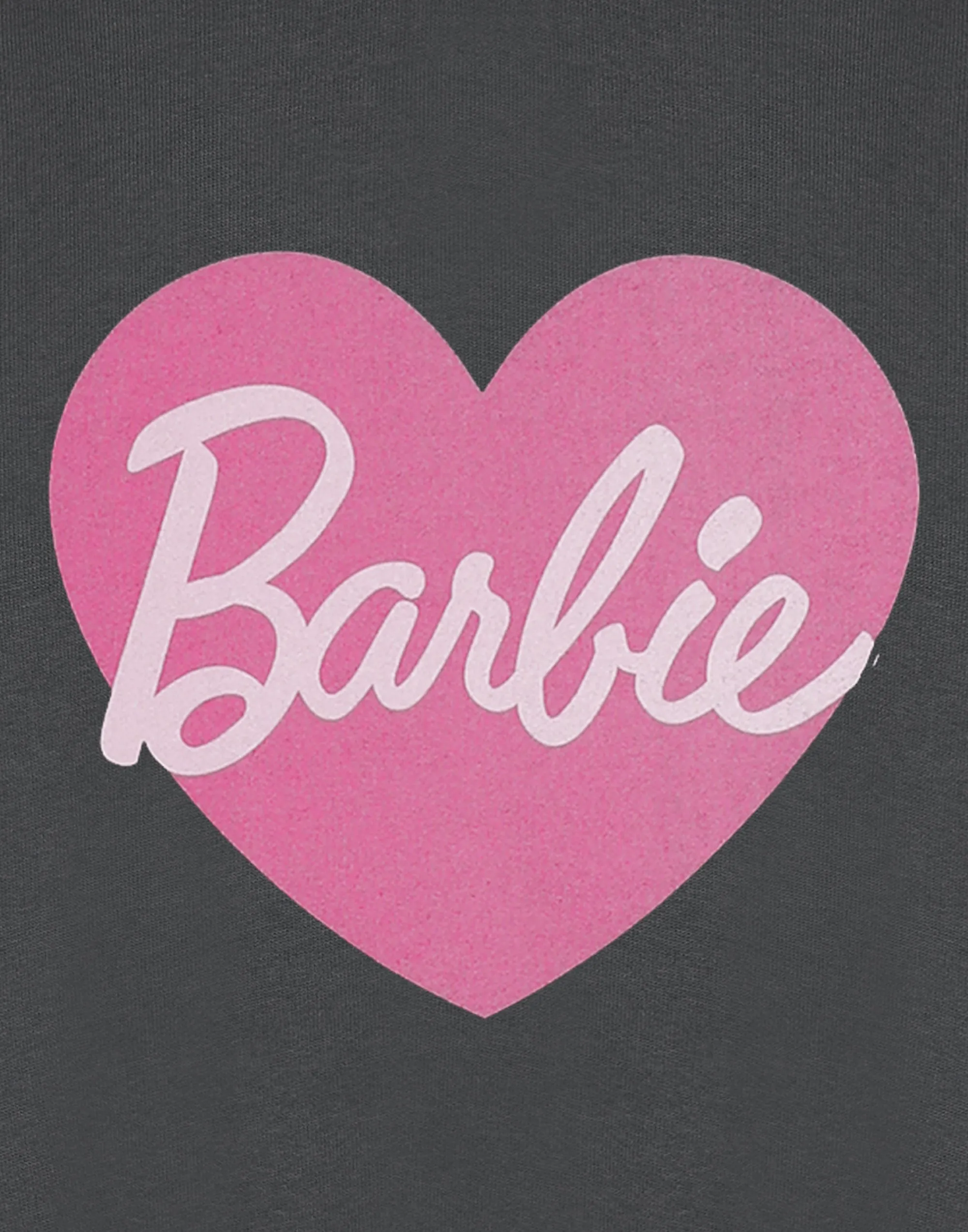 Barbie Heart Girls Grey Sweatshirt