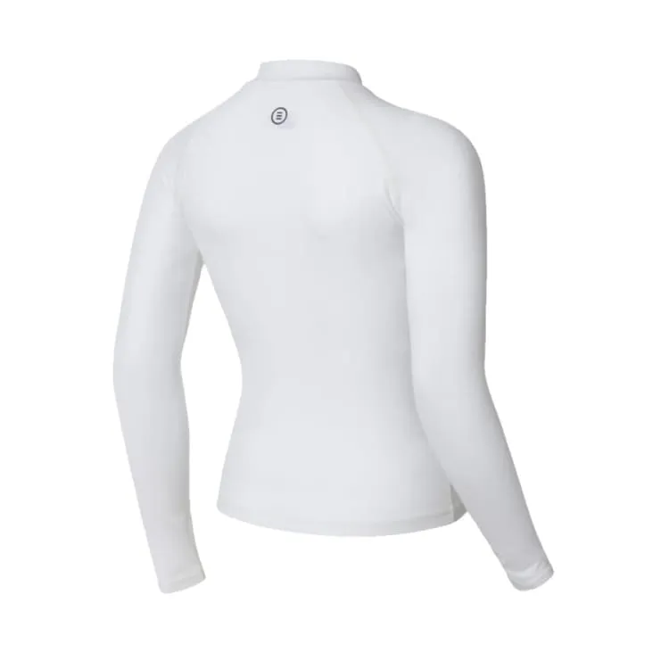 Barrel Women Essential Zip-Up Rashguard-WHITE