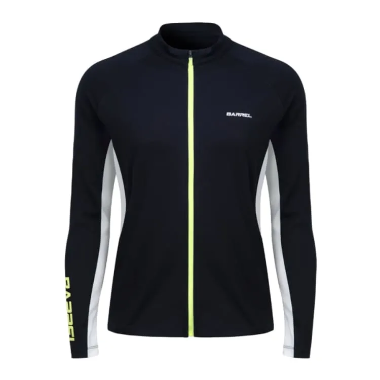 Barrel Women Motion Zip-Up Rashguard-BLACK