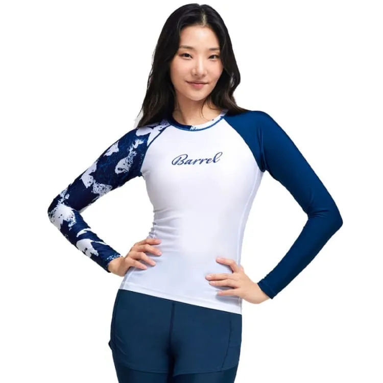 Barrel Womens Ocean Rashguard-FLOWER