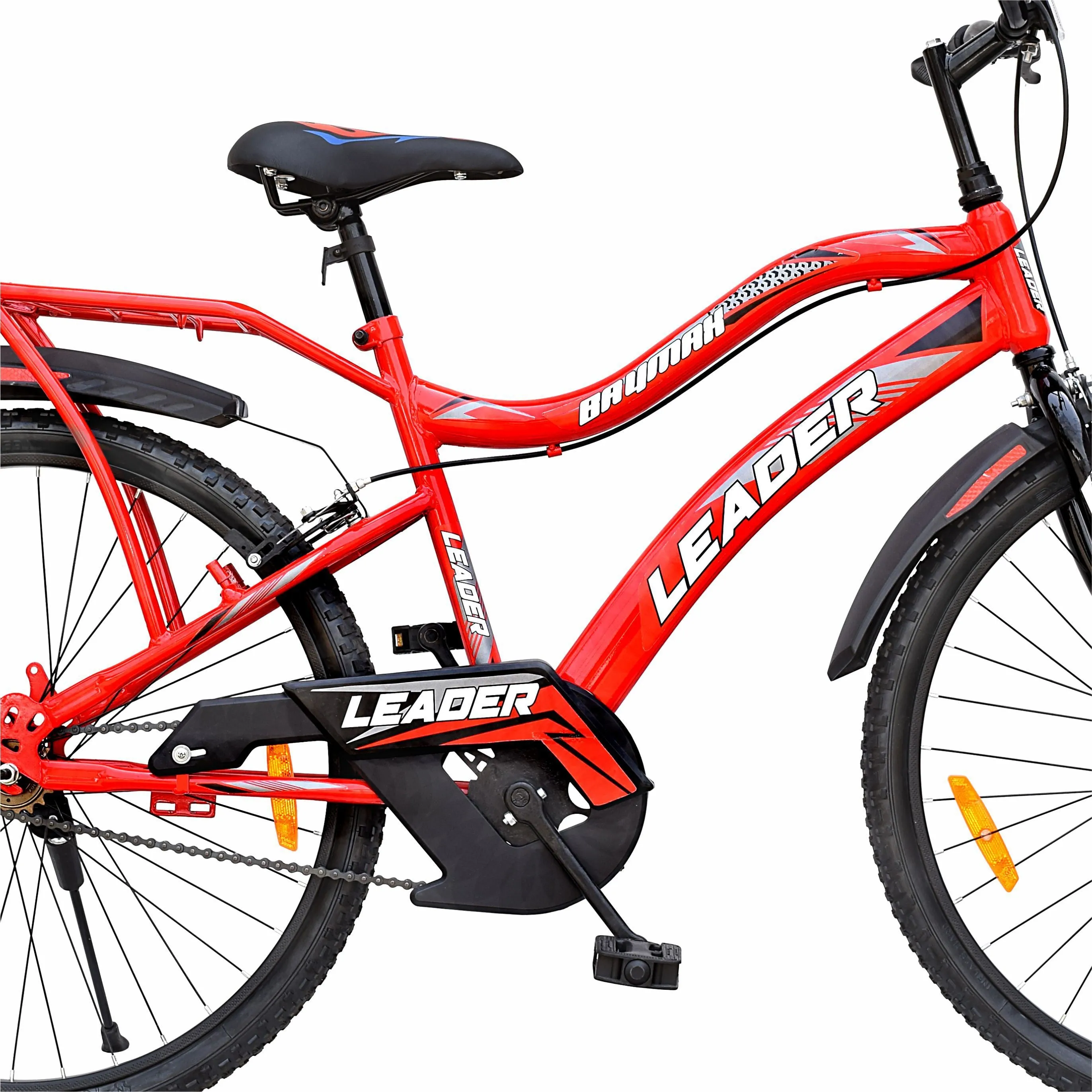 Baymax 26t Ibc Mtb Cycle With Carrier Single Speed For Men 26 T Hybrid Cycle/city Bike (single Speed | Red)