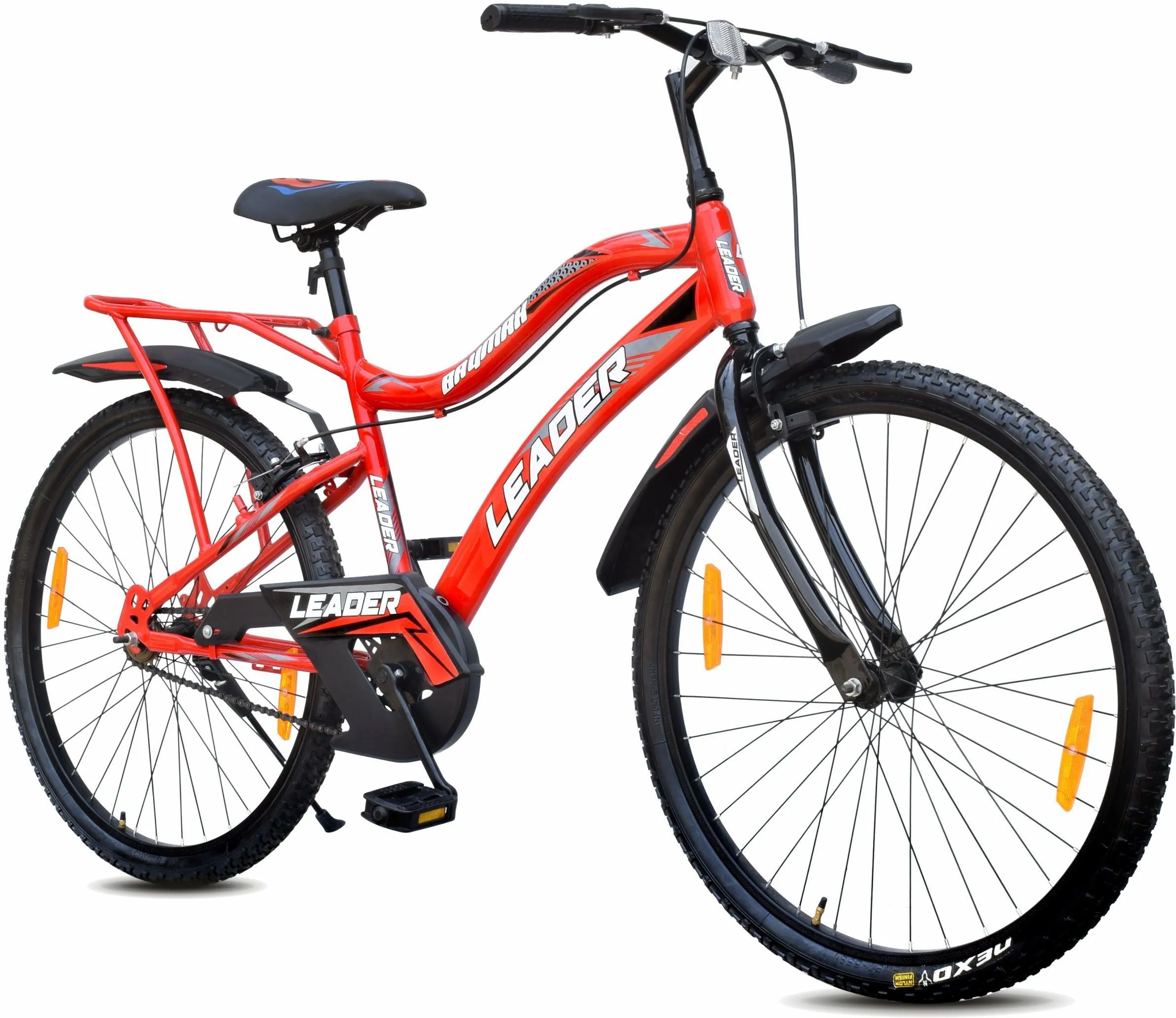 Baymax 26t Ibc Mtb Cycle With Carrier Single Speed For Men 26 T Hybrid Cycle/city Bike (single Speed | Red)