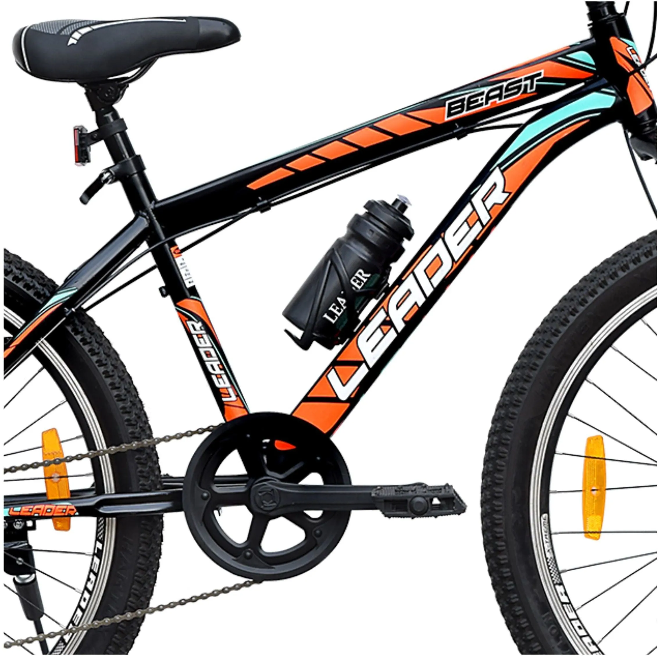 Beast 26t Multispeed (7 Speed) Mountain Bike With Dual Disc Brake And Front Suspension 26 T Hybrid Cycle/city Bike (7 Gear | Black)