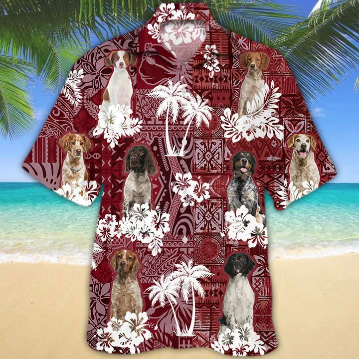 Brittany Hawaiian Shirt, Dog Hawaii Aloha Beach Shirts