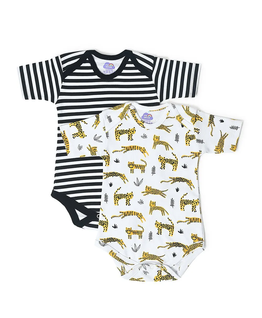 Buddy Kids Striped Romper- Pack of 2