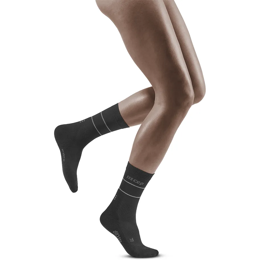 CEP Reflective Mid Cut Compression Socks, Women