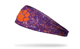 Clemson Tigers: Splatter Purple Headband