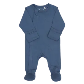 Coccoli - Modal 2-Way Zipper Footie - Majolica Blue