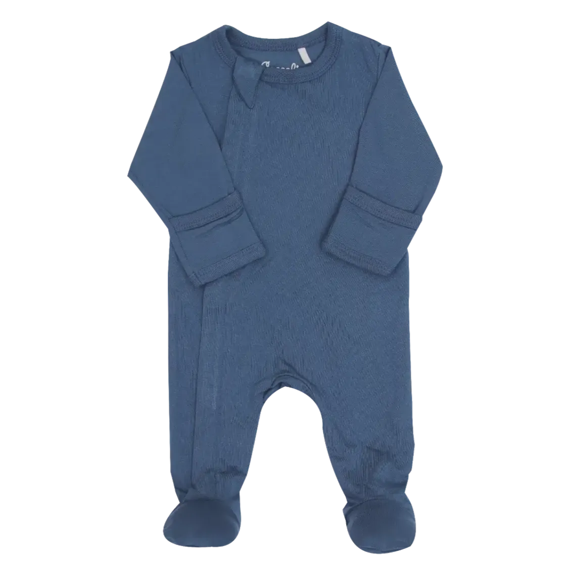 Coccoli - Modal 2-Way Zipper Footie - Majolica Blue