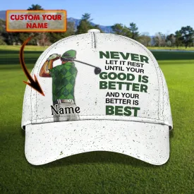 Customized With Name All Over Print 3D Cap For Dad Golf, Man Golfer Hat Caps, Dad Golf Caps