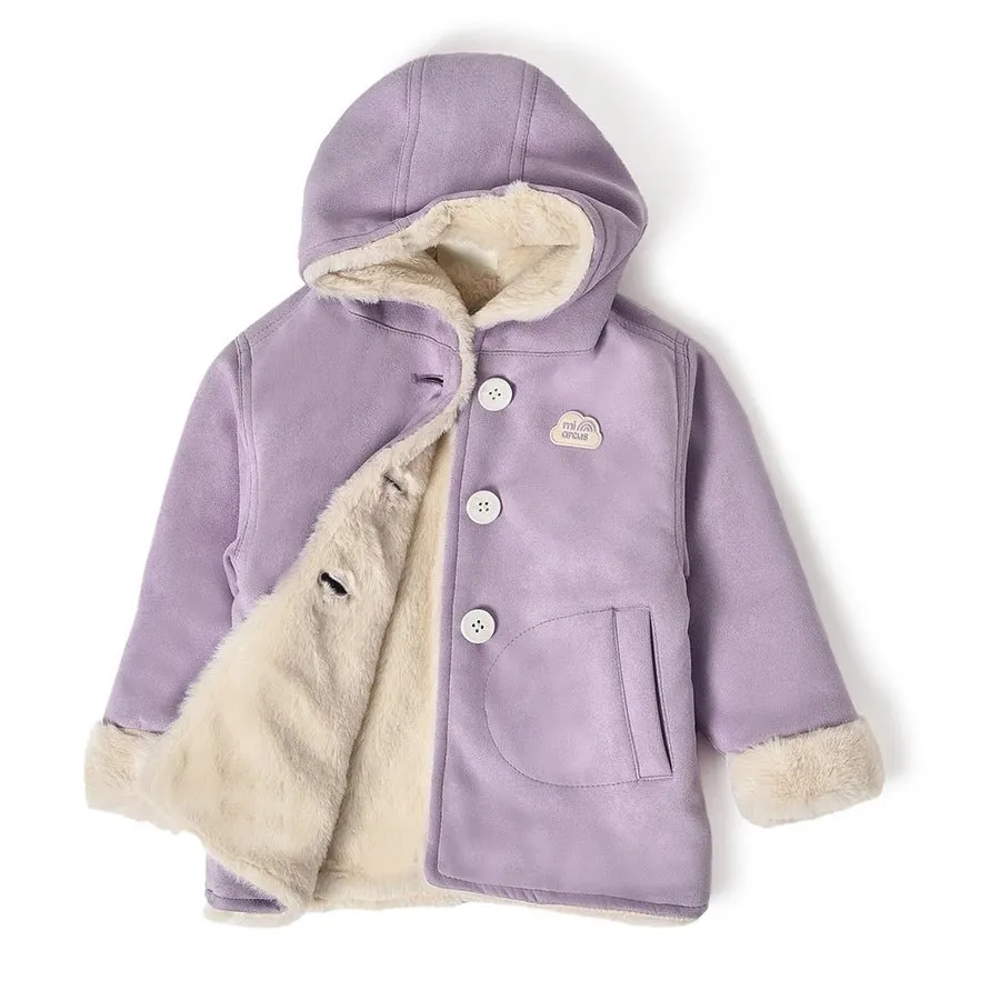 Farm Friends Hooded Purple Jacket for Kids