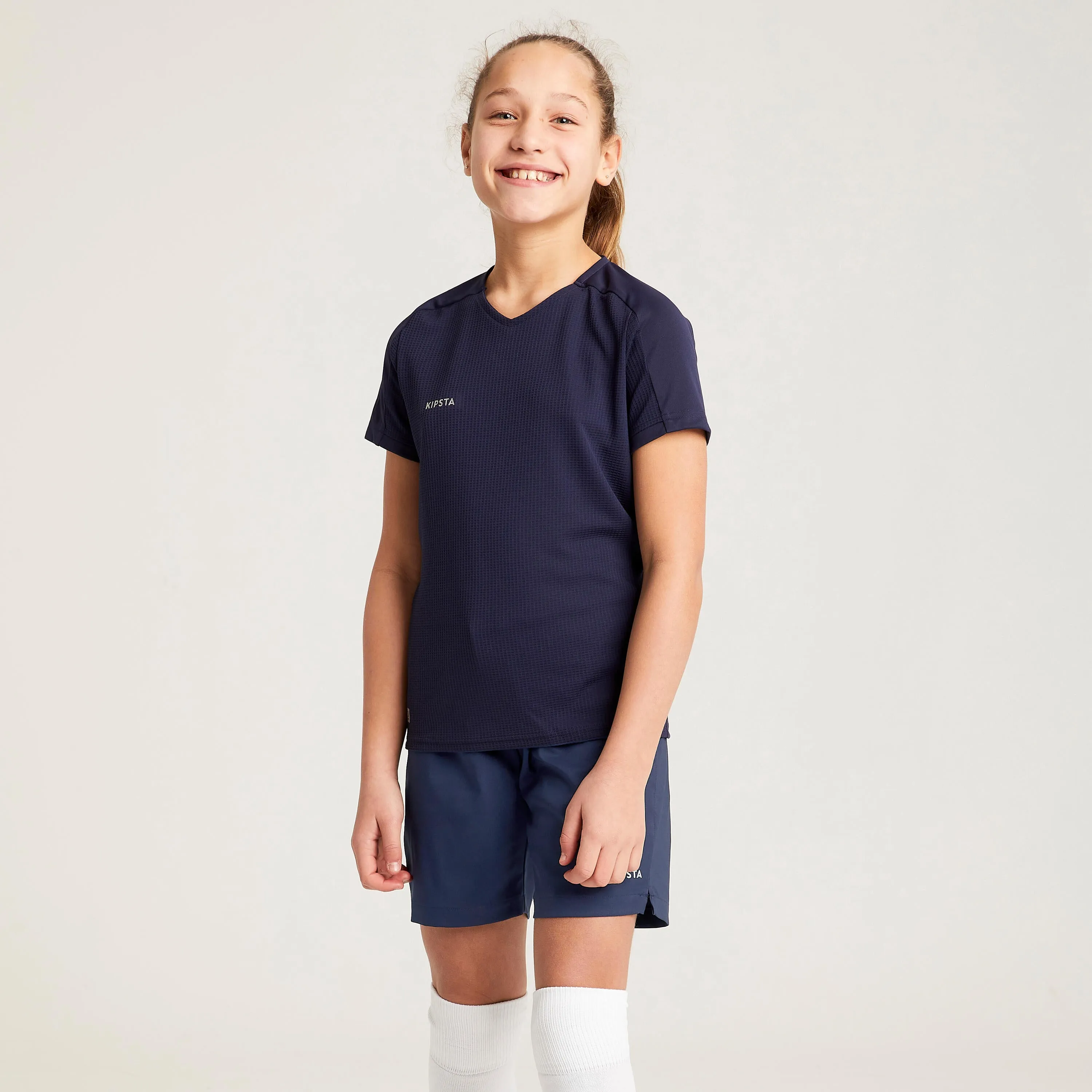 Football shorts VIRALTO  for girls white KIPSTA, white