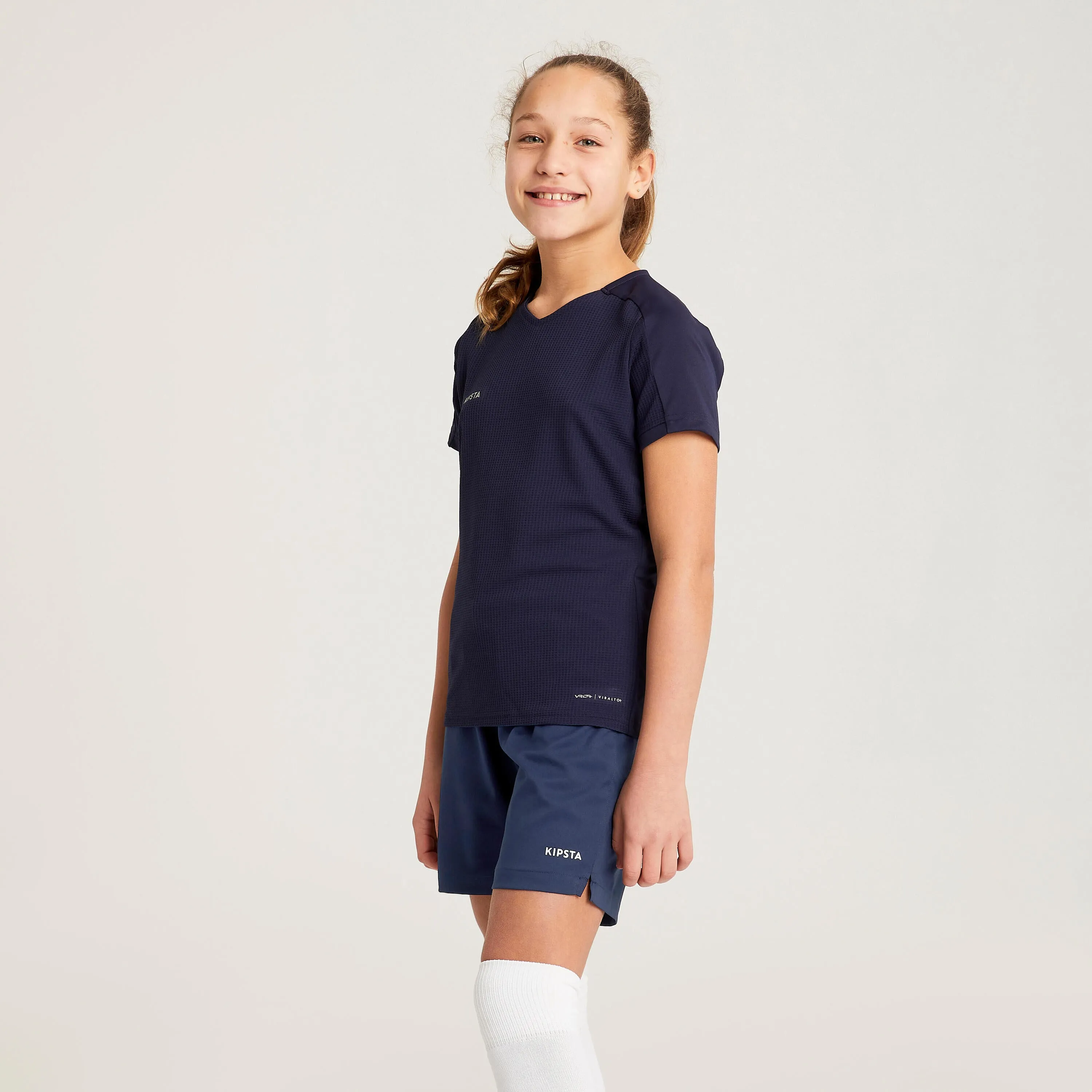 Football shorts VIRALTO  for girls white KIPSTA, white