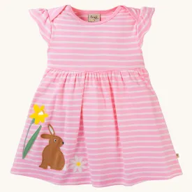 Frugi Bobby Dress - Jellyfish Breton / Rabbit