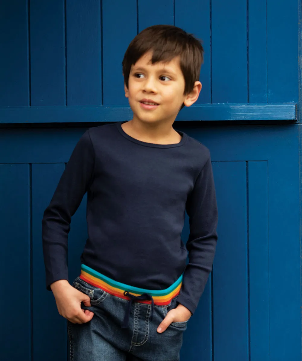 Frugi Everyday LS Tee - Indigo