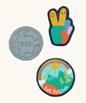 Frugi Get Outside/Rainbow Patch It - 3 Pack