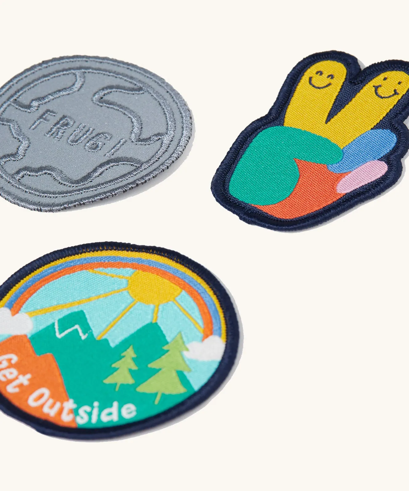 Frugi Get Outside/Rainbow Patch It - 3 Pack