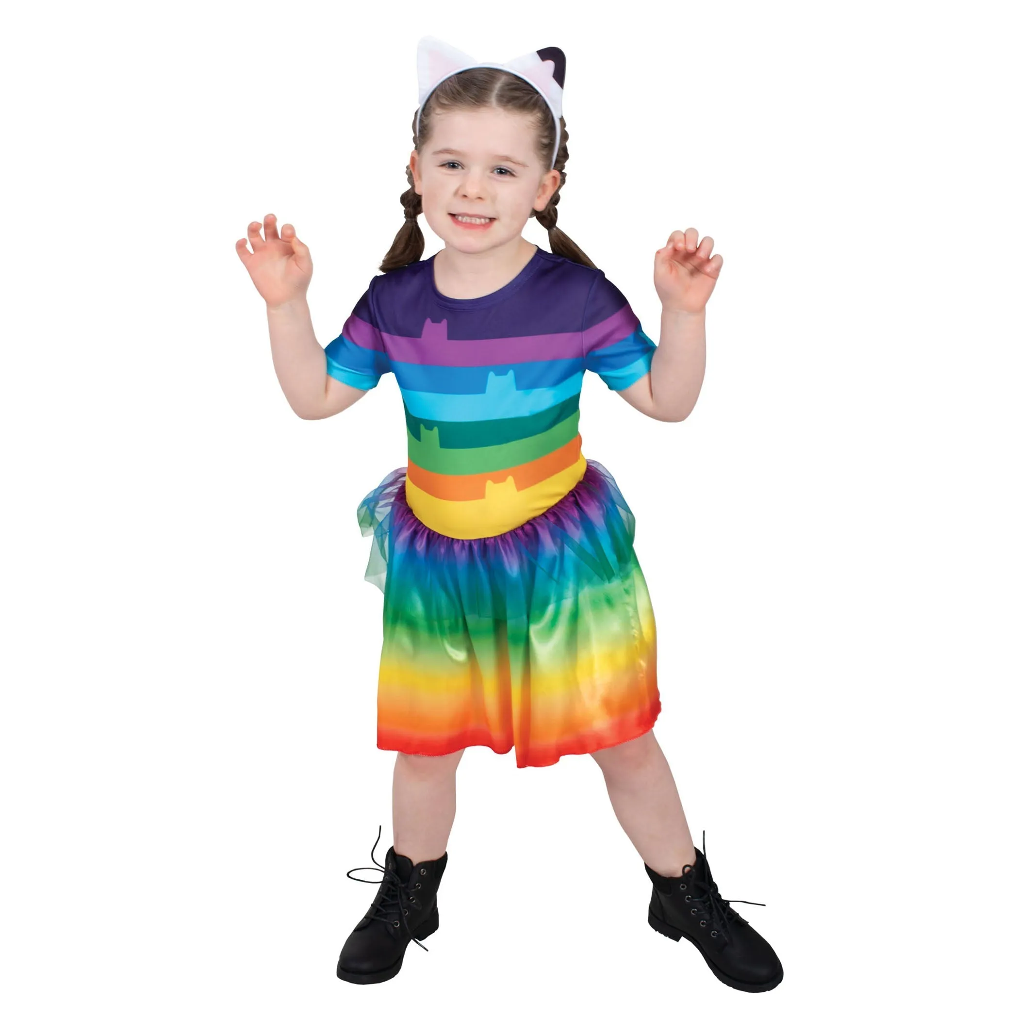 Gabby Rainbow Tutu Costume for Kids - Gabby's Dollhouse