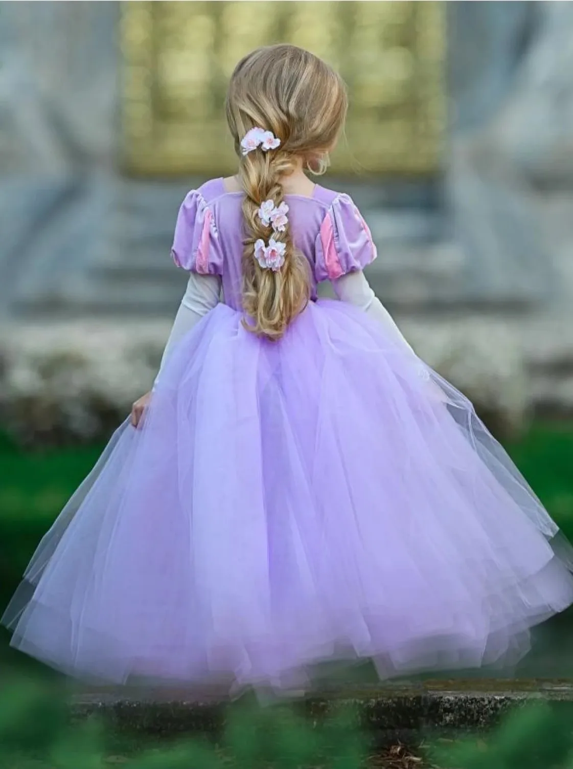 Girls Enchanted Hair Princess Costume Gown