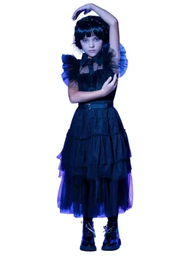 Girls Wednesday Prom Dance Tulle Costume Dress