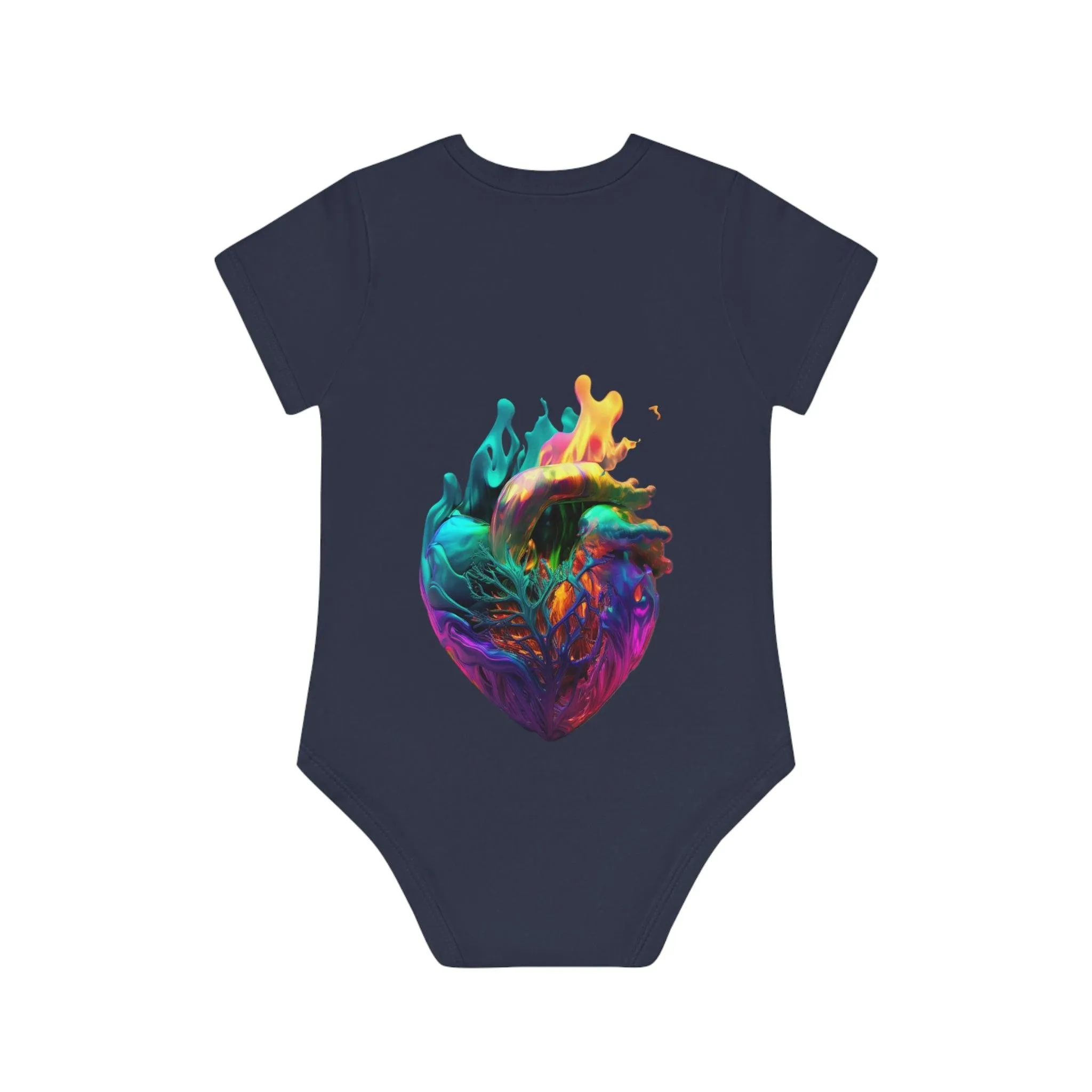 ,,HEARTH" Baby Organic Short Sleeve Bodysuit