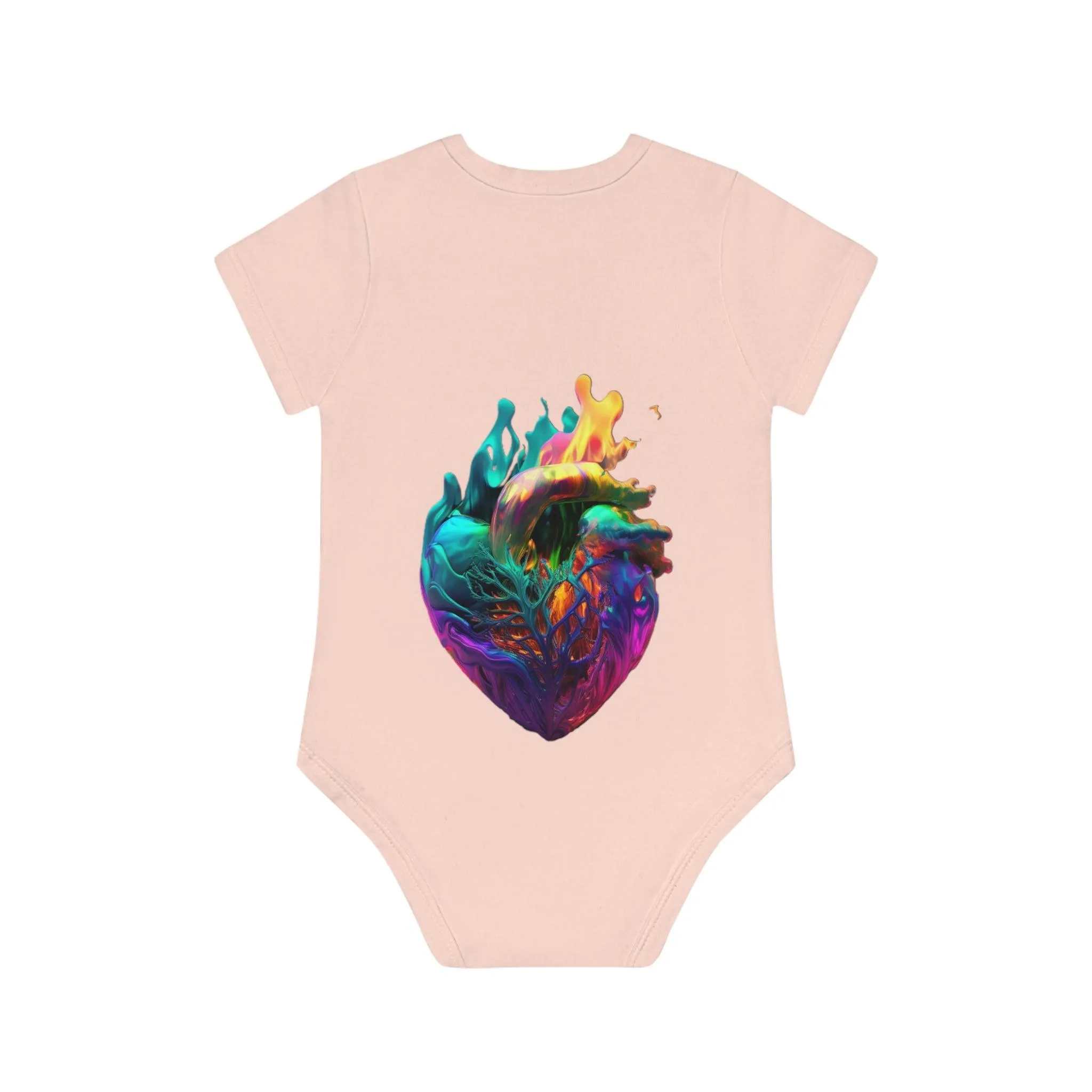 ,,HEARTH" Baby Organic Short Sleeve Bodysuit