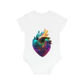 ,,HEARTH" Baby Organic Short Sleeve Bodysuit