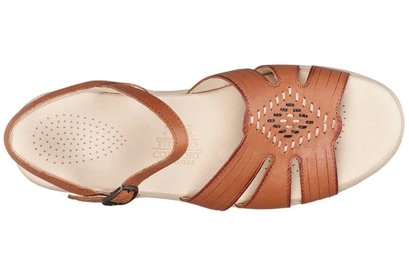 Huarache TAN Quarter Strap Sandal HUARACHE053 SAS WOMEN  Made in USA Brandy's Shoes