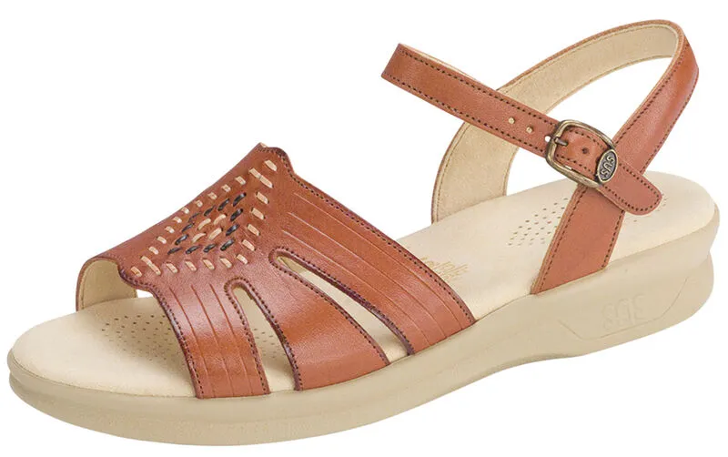 Huarache TAN Quarter Strap Sandal HUARACHE053 SAS WOMEN  Made in USA Brandy's Shoes