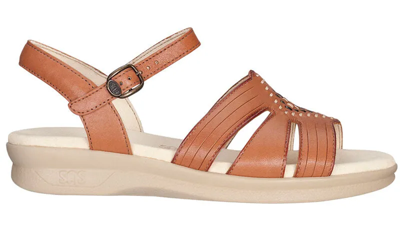 Huarache TAN Quarter Strap Sandal HUARACHE053 SAS WOMEN  Made in USA Brandy's Shoes