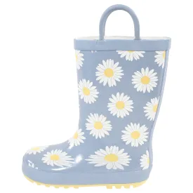 Hudson Baby Rain Boots, Blue Daisy