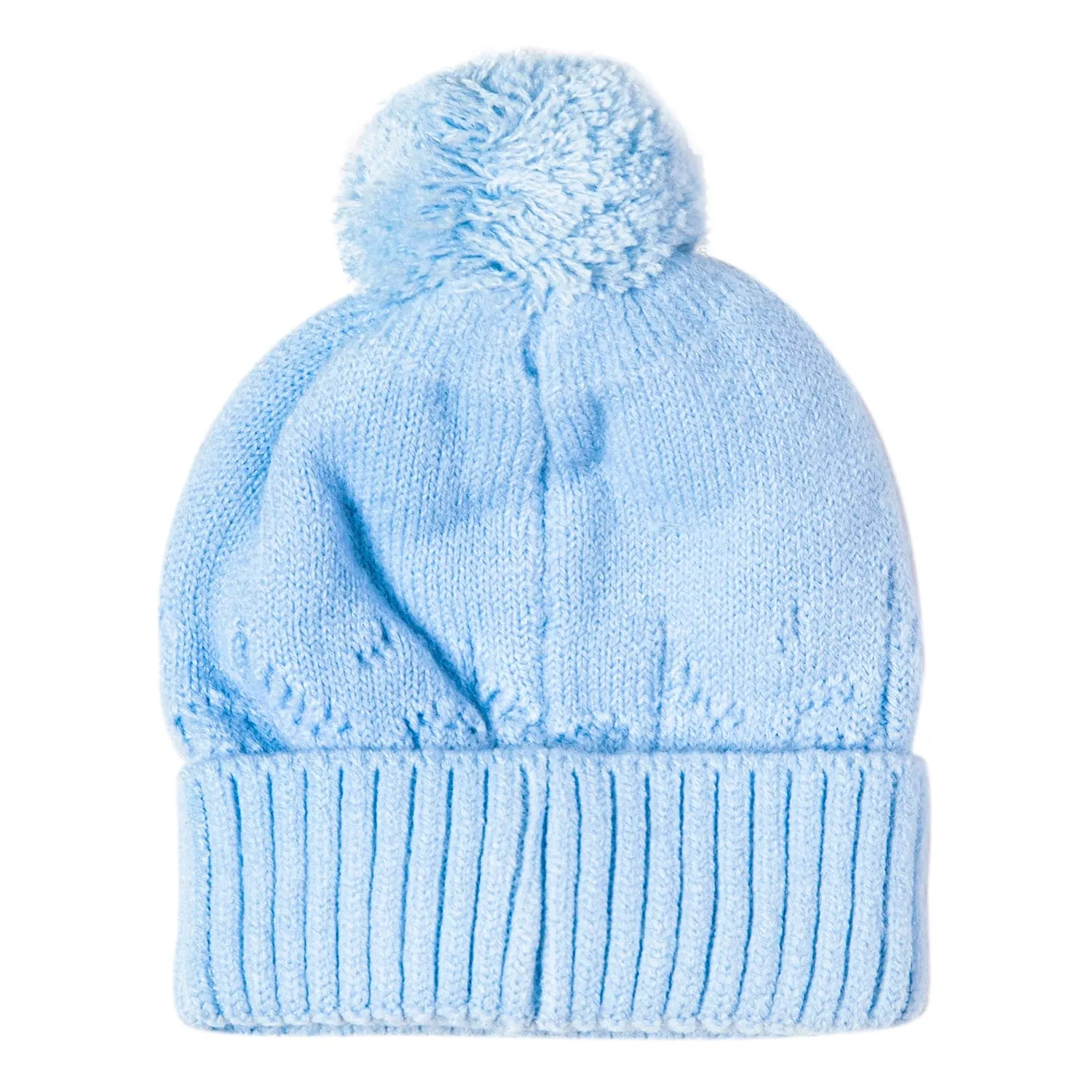 Knit Woollen Cap Honey Bee Blue