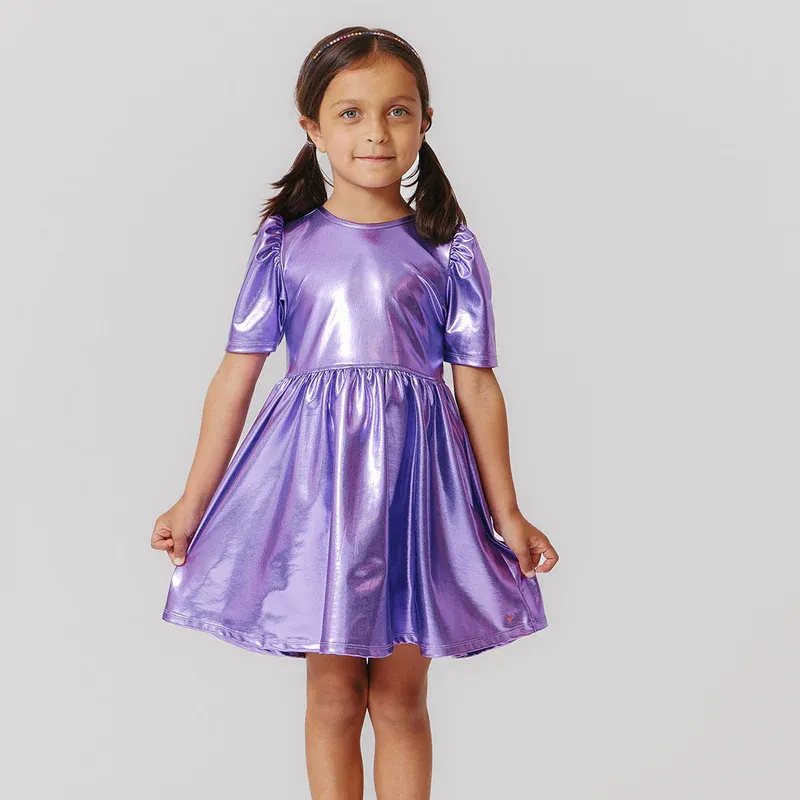 Lame Laurie Dress (Purple Sparkle)