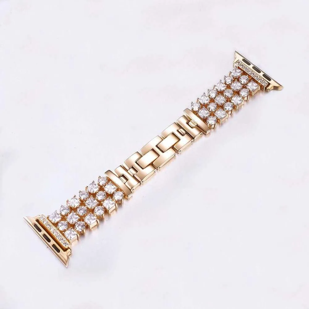 Luxury Bling Crystal Diamond Stainless Steel Link Bracelet Series 7 6