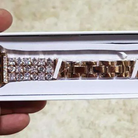 Luxury Bling Crystal Diamond Stainless Steel Link Bracelet Series 7 6