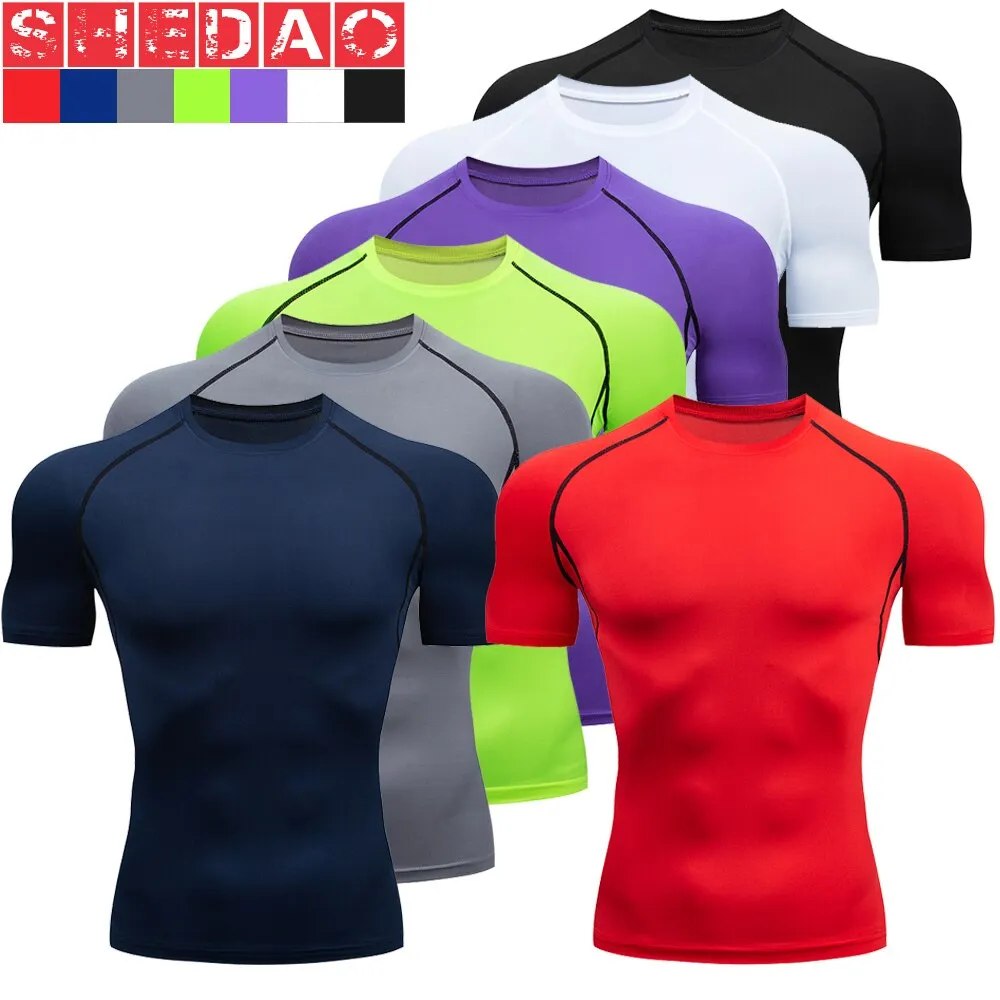 Men Tracksuit Sports Suit Gym Compression Clothing Fitness Running Set Jogging Sportwear Long Sleeves Shirts Sport Suit Rashgard