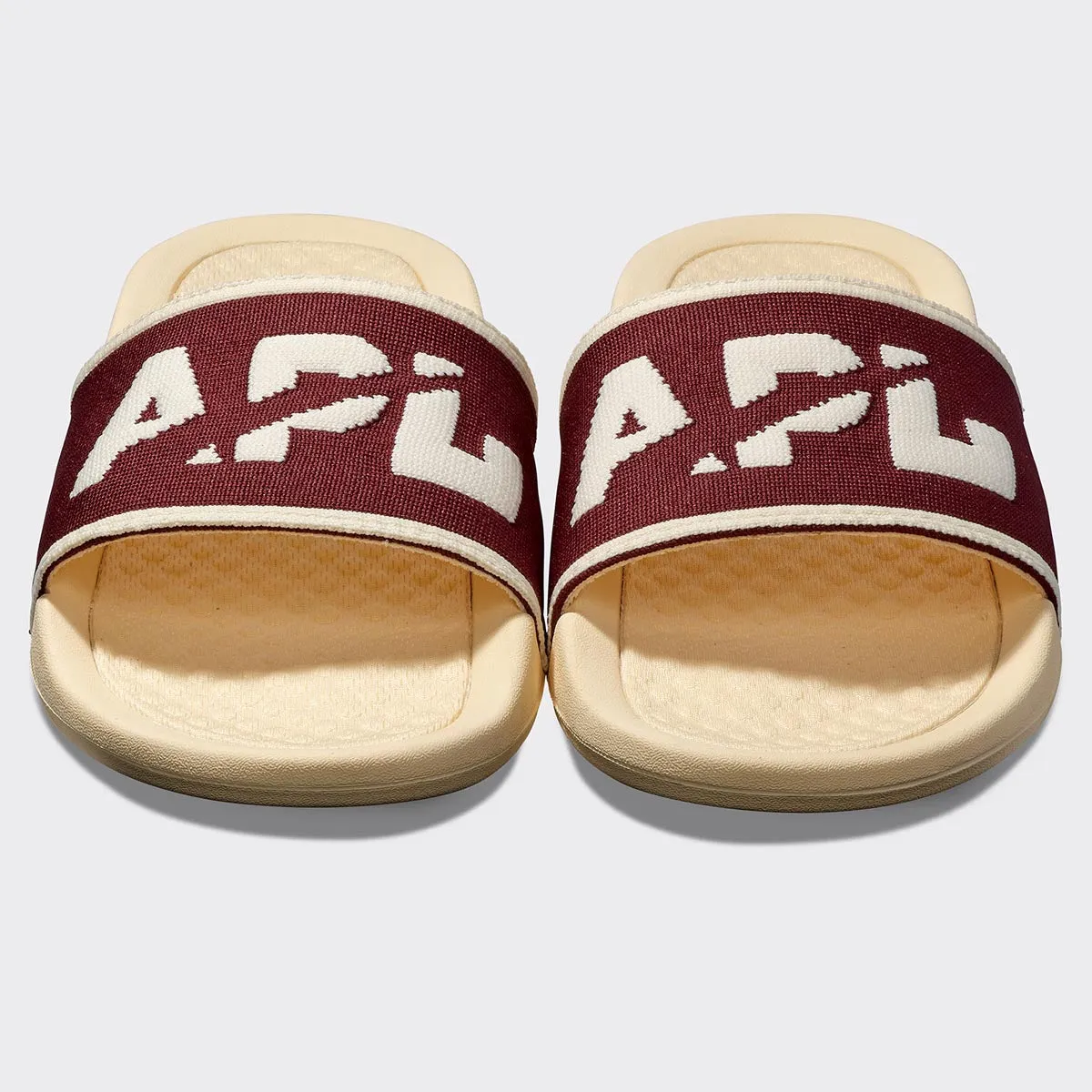 Men's Big Logo TechLoom Slide Vanilla / Burgundy / Sea Salt